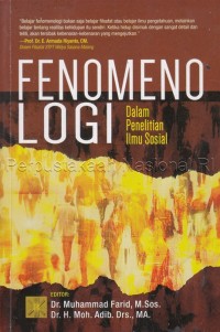 Image of Fenomenologi: Dalam Penelitian Ilmu Sosial